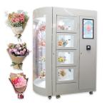 24 Bouquets Fresh Flowers Vending Machine Automated With LED Lighting Display for sale