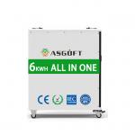 All in one Portable Battery Storage 6016Wh Battery With Lockable Wheels and Handle for sale