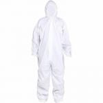 Dustproof Isolation Protective Clothing With Cuff Prevent Liquid Splashing for sale