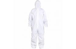 China Dustproof Isolation Protective Clothing With Cuff Prevent Liquid Splashing supplier