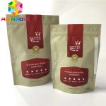 Heat Seal Food Plastic Pouches Packaging Resealable Coffee Bags Customized Size for sale