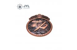 China Rustproof Recyclable Metal Embossed Stickers , Multipurpose Metal Label Sticker supplier