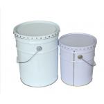 18L Paint Pail Bucket Barrel Shaped Metal Tin Bucket With Lid for sale