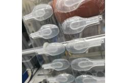 China Foldable Honey Transparent Plastic Small Honey Spoon For Frozen Yogurt supplier
