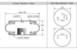 China Single Convoluted Air Suspension Spring  W01-358-7009 Contitech Air Bellows FS330-11468 supplier