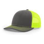 Custom 6 Panel Richardson 112 Snapback Hat Plain Blank Black Mesh Trucker Cap for sale