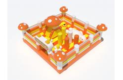 China Orange Mushroom Style Inflatable Castle Inflatable Jumping Castle supplier