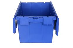 China Stackable Plastic Attached Lid Containers Anti Skid Bottom supplier