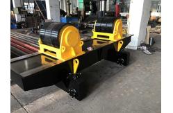 China 60T Automatic Conventional Pipe Rotator Welding , Yellow Pipe Turning Rolls supplier