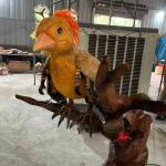 Walking Animatronic Dinosaur Theme Park Confuciusornis Statue for sale