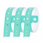 Custom Event PVC Wristbands Silk Screen Printing Waterproof Security