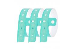China Custom Event PVC Wristbands Silk Screen Printing Waterproof Security supplier