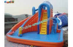 China Customized Waterproof Outdoor Inflatable Water Slides , Children Inflatable Water Pool Slide supplier