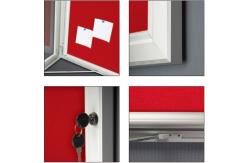 China Anodized Aluminum Frame Wall Mounted 45mm A0 Lockable Poster Case supplier