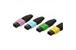 China Excellent Interchangeability And Repeatability Ribbon Boot MPO Fiber Connector supplier