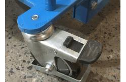 China Automatic Hydraulic Stacker Handling Tools Electric Work Positioner Lift Truck 550lb Capacity supplier