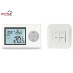 Large LCD Display wireless boiler thermostat Programmable , RF Heating Room Thermostat for sale