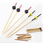 Custom Logo Bamboo Knot Picks Skewers Not Coated Easily Cleaned Heat Resistance for sale