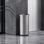 Rectangular Trash Can Made of Durable Stainless Steel for Easy Waste Disposal at Home for sale