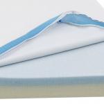 Double Layer Memory Foam Topper Mattress Anti Bacterial Gel Infused