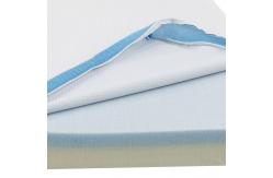 China Double Layer Memory Foam Topper Mattress Anti Bacterial Gel Infused supplier