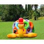 Cartoon Tortoise Inflatable Bouncer Kids Jumping Castle Structures For Garden / Square for sale