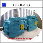 350 Bar Tandem Hydraulic Pump Variable Displacement 110cc/R+110cc/R for sale
