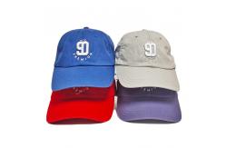 China Plain Pattern 6 Panel Stone Washed Baseball Hat / Recycled Baseball Caps supplier
