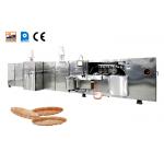 Semi Automatic Stainless Steel Egg Roll Maker Wafer Biscuit Making For Snack Factory for sale