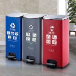 Hotel Celevator Oncealed Open Top square Sanitatio Stainless Steel Ashtray Trash Can for sale