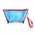 Clear Toiletry Hologram Clutch TPU Cosmetic Bag for sale