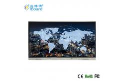 China 75 Inch Interactive Touch Screen Whiteboard 1651x929mm, Android8.0, Black and Silver supplier