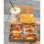 Wholesale and customization of disposable food grade fried chicken french fries and burger boxe for sale