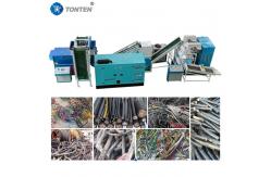 China Coated Cables Strip Granulator Machine Copper Wire Recycling Line supplier
