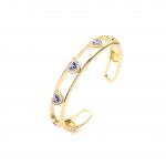 18k Rhinestone Bangle Bracelet for sale