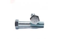 China DIN931 Class 8.8 Blue Zinc Half Thread Hex Bolts Galvanized Finish supplier