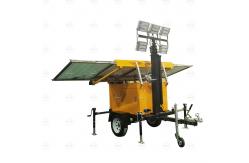 China Solar Led Lighting Trailer Mounted 7 Meters Telescopic Mast For Mining Lighting supplier