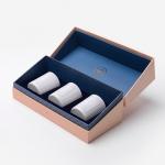 3 Sets Luxury Candle Packaging Boxes Gift Gold Hot Stamping 2mm Thickness for sale