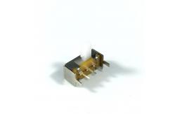 China DC12V 50mA 1P2T 2 Position 3 Pin Horizontal Push Button Tact Switch supplier