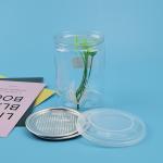PET Pop Top 23G CBD Herbs 280ml Plastic Canister With Lid