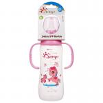 PP Double Handle 8oz 240ml Newborn Baby Milk Bottle for sale