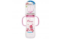 China PP Double Handle 8oz 240ml Newborn Baby Milk Bottle supplier
