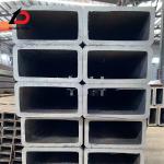 Carbon Steel Seamless Tube 50*100mm 5mm Thickness Black Seamless Mild Steel Square Tube With Cut Process Square Section Shape Customized Length for sale