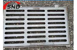 China Single EN124 Standard Cast Iron Gully Grate Painting Surface Square Shape supplier