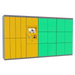 Smart Storage Rental Luggage Lockers with Advertising Functions For Supermarket Shopping Mall Indoor Use for sale