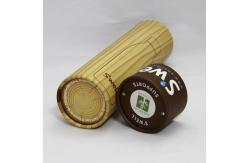 China Yellow Printed Biodegradable Paper Cans Packaging for Bottles Pencils and Cosmetics supplier
