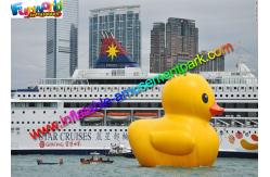 China World Biggest PVC Rubber Inflatable Duck , Customised Airsealed Sport Inflatables supplier