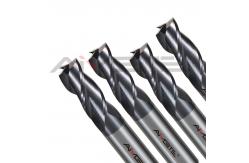 China 3 Flutes Carbide End Mill 0.4μm CNC Milling Cutting Tools SC45 supplier