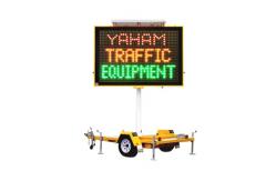 China Portable P10 RGB SMD VMS Trailer Signs Mobile Led Screen Trailer supplier