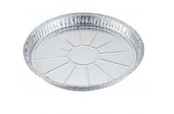 China Pizza Pan ISO9001 Plain 0.01mm Aluminium Food Tray supplier